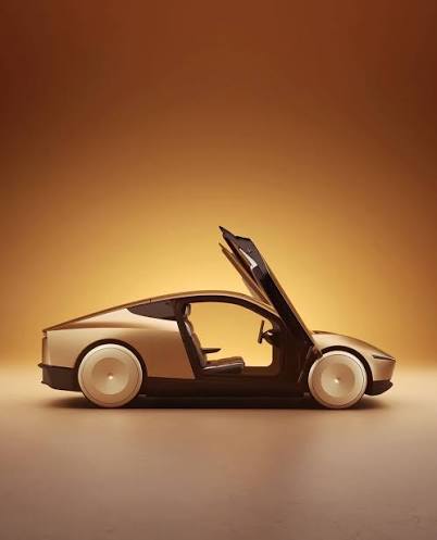 Cybercab in amber light